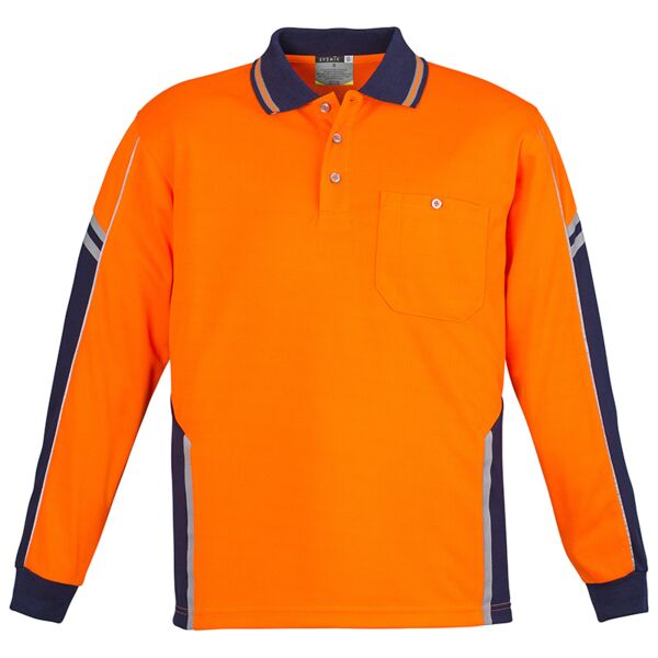 Mens Hi Vis Squad L/S Polo Thumbnail