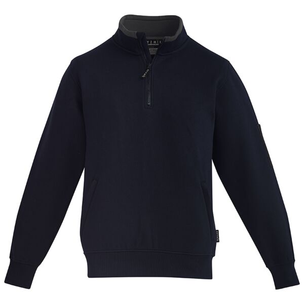 Mens 1/4 Zip Brushed Fleece Pullover Thumbnail